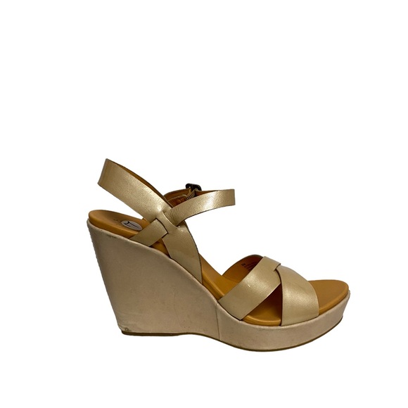 Kork-Ease Bette Leather Platform Wedge Sandal 8 - Picture 3 of 13